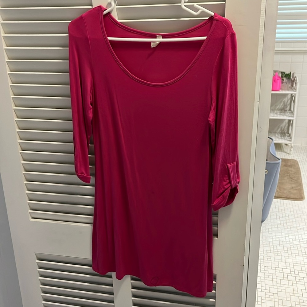 PinkBlush hot pink tunic shirt